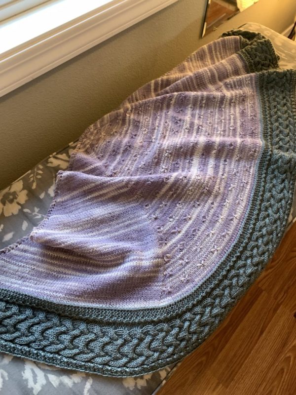Longbourn shawl in window